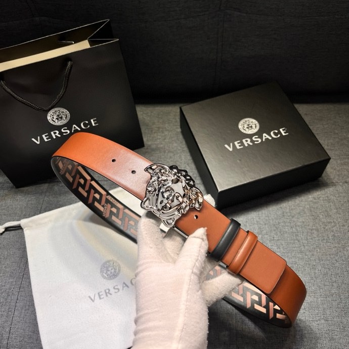 VERSACE bälte versace 4.0㎝ Silver Baroque Medusa — photo 6