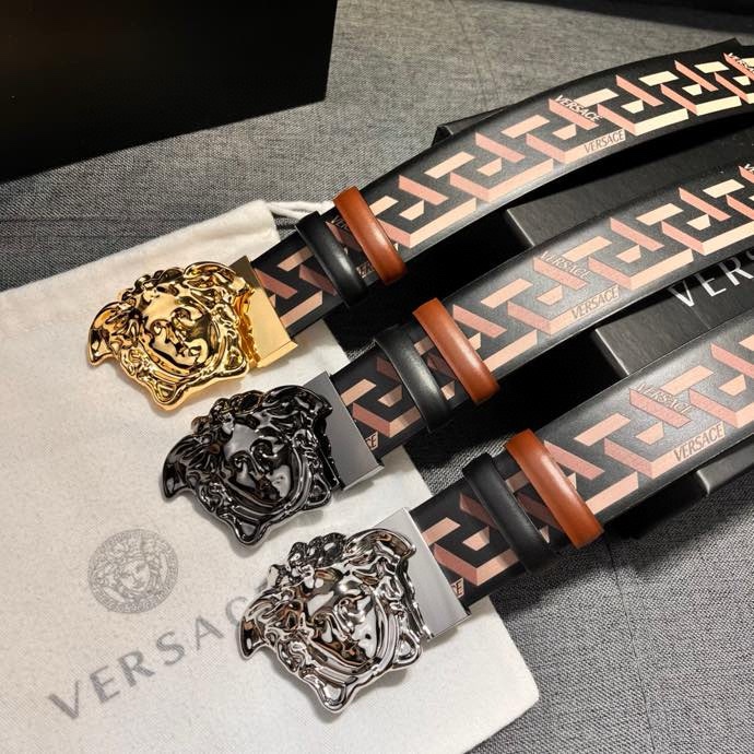 VERSACE bälte versace 4.0㎝ Silver Baroque Medusa — photo 8