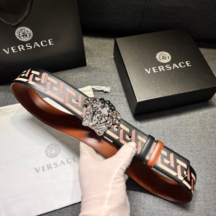VERSACE bälte versace 4.0㎝ Silver Baroque Medusa — photo 4