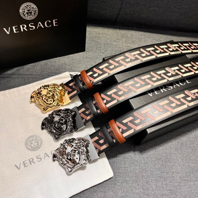 VERSACE bälte versace 4.0㎝ Silver Baroque Medusa — photo 9