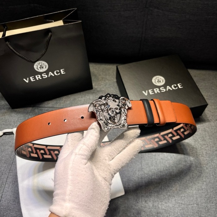 VERSACE bälte versace 4.0㎝ Silver Baroque Medusa — photo 7