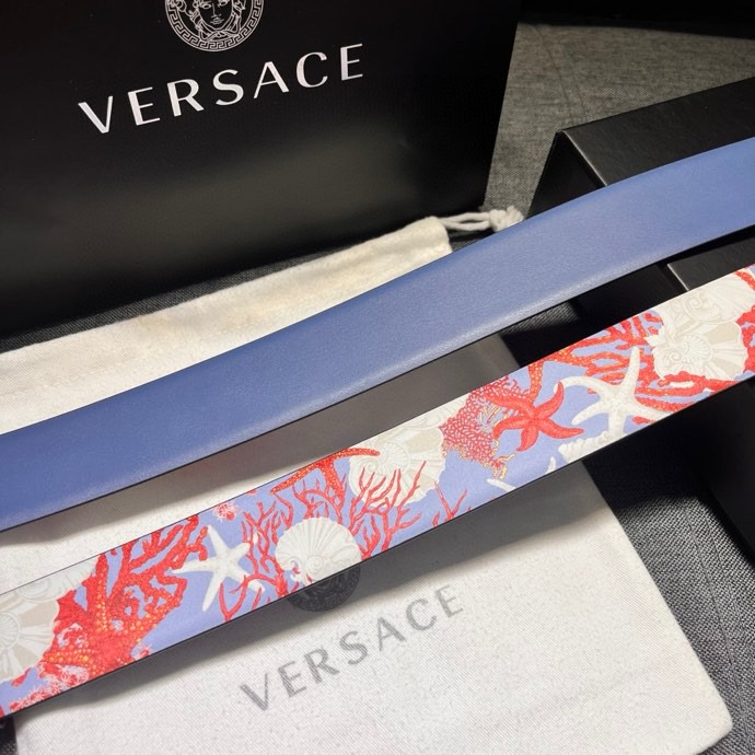 Ремень VERSACE 4.0㎝: Серебро Барокко Медуза — photo 9