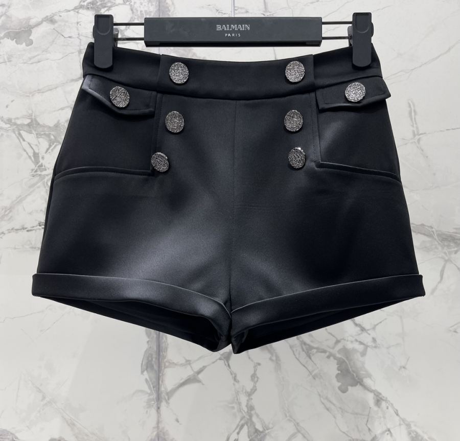 BALMAIN Women 𝗕𝗔𝗟𝗠𝗔𝗜* Bal's Acetate Deconstructed H-Buckle Diamond Button Decorated — 1:1 Replica For Sale — photo 3