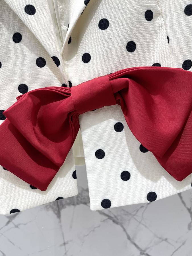 Valentino Women 𝗩𝗔𝗟𝗘𝗡𝗧𝗜𝗡* Warren New polka dot print jacket — AAA Quality Replica — photo 4