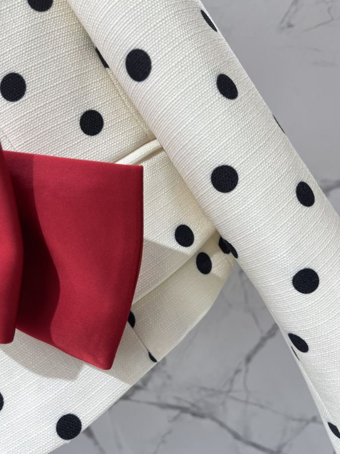 Valentino Women 𝗩𝗔𝗟𝗘𝗡𝗧𝗜𝗡* Warren New polka dot print jacket — AAA Quality Replica — photo 7