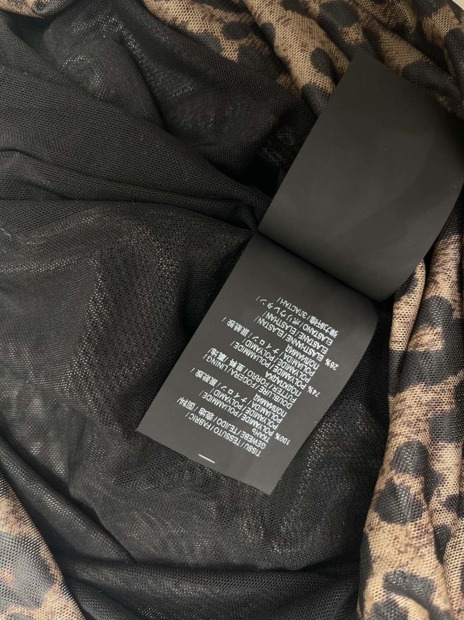YSL Women 𝗦𝗔𝗜𝗡𝗧 𝗟𝗔𝗨𝗥𝗘𝗡* Holy Family New leopard print stretch dress — AAA Quality Replica — photo 7