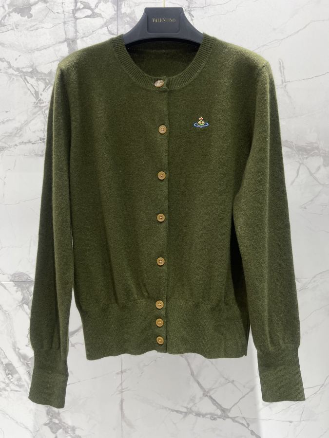 Vivienne Westwood Women 𝐕𝐢𝐯𝐢𝐞𝐧𝐧* Queen Mother Saturn embroidered round neck — Premium Replica — photo 2