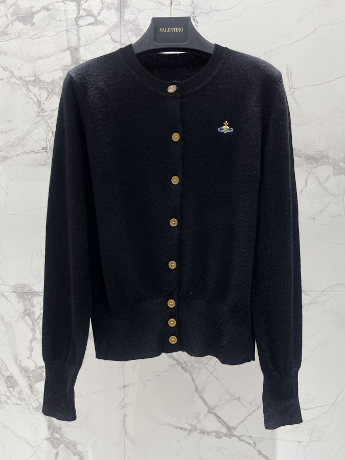 Vivienne Westwood Women 𝐕𝐢𝐯𝐢𝐞𝐧𝐧* Queen Mother Saturn embroidered round neck — Premium Replica — photo 2