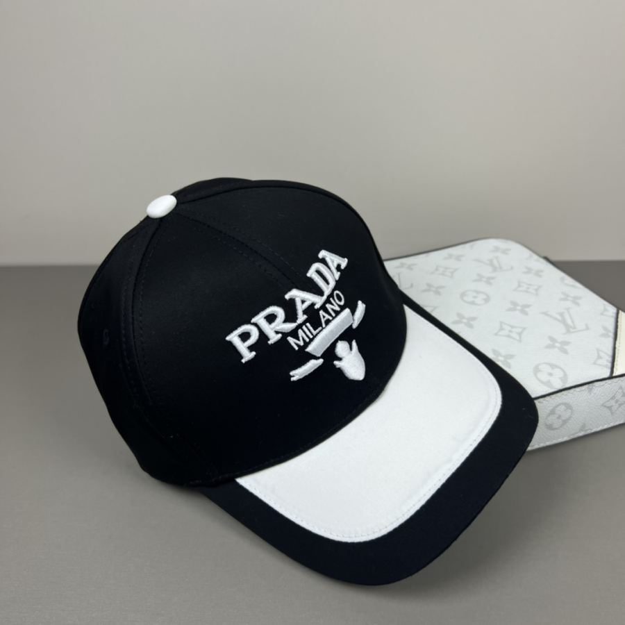 prada hat Prada classic triangle logo baseball cap A must-have. It will look good even if you wear — AAA Quality Replica — photo 7