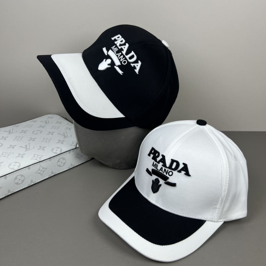 prada hat Prada classic triangle logo baseball cap A must-have. It will look good even if you wear — AAA Quality Replica — photo 9