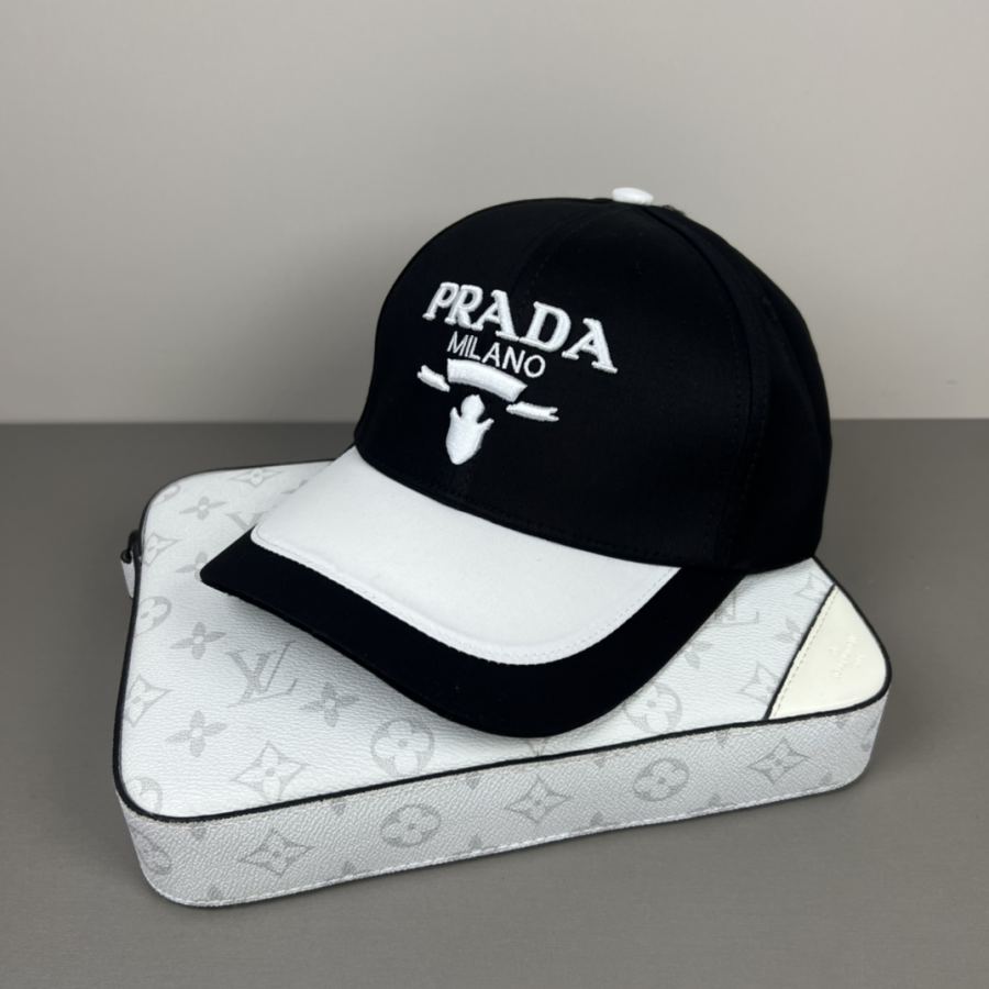 prada hat Prada classic triangle logo baseball cap A must-have. It will look good even if you wear — AAA Quality Replica — photo 5