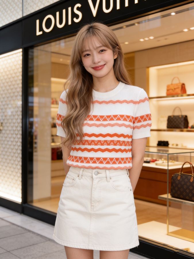LV Women Spring and Summer 26 High-luxury imported ultra-fine Lenzing Tencel, LV holiday style flower — 1:1 Replica For Sale — photo 6