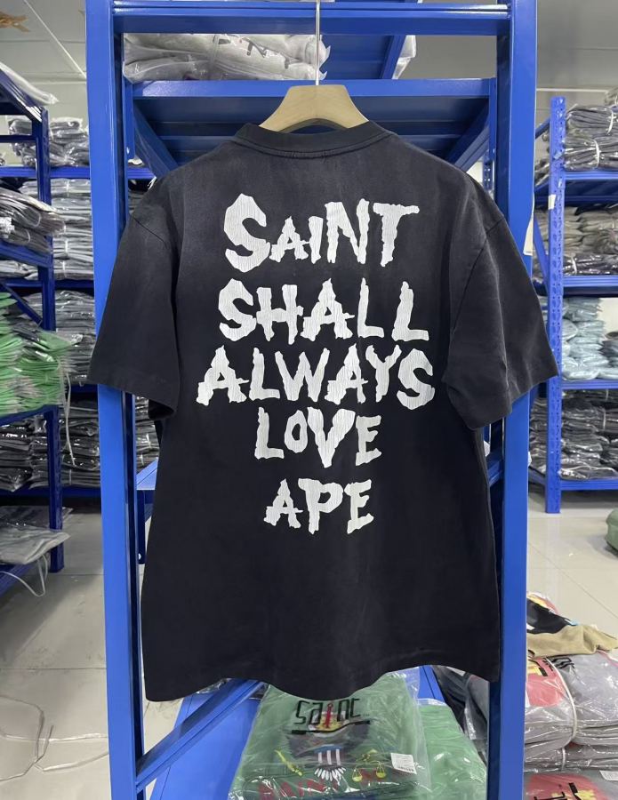 Bape Clothes GZC SB1110# BAPE × SAINT Mxxxxxx T S-M-L-XL — 1:1 Replica For Sale — photo 5