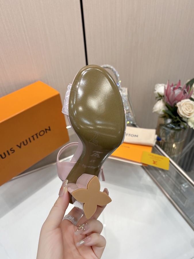 LV women's shoes The same style as the L Spring and Summer Show｜10cm beautiful sandals, restored — 1:1 Replica For Sale — photo 7