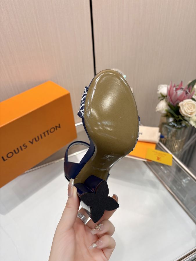 LV women's shoes The same style as the L Spring and Summer Show｜10cm beautiful sandals, restored — AAA Quality Replica — photo 8