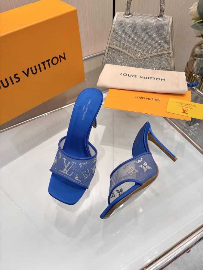 LV women's shoes L Family 2026 Spring and Summer New｜Rhinestone high heels and sandals so beautiful — 1:1 Replica — photo 6