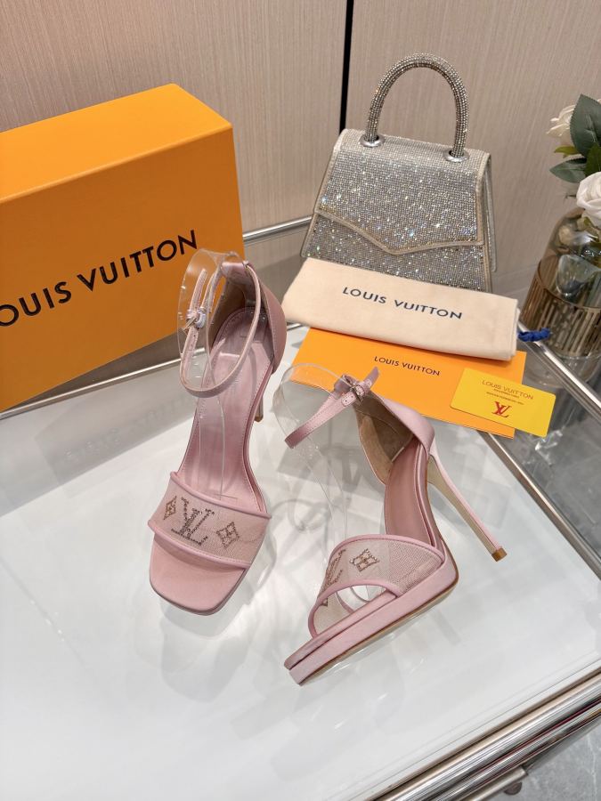 LV women's shoes L’s new spring/summer 2026｜hot-drilled high-heeled sandals are so beautiful — 1:1 Replica — photo 7