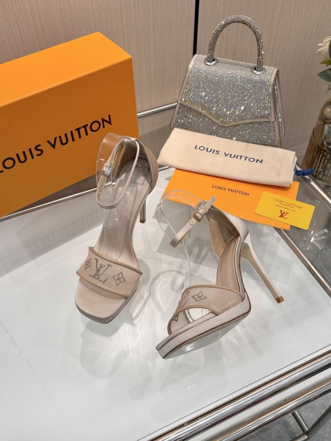 LV women's shoes L’s new spring/summer 2026｜hot-drilled high-heeled sandals are so beautiful — AAA Quality Replica — photo 6