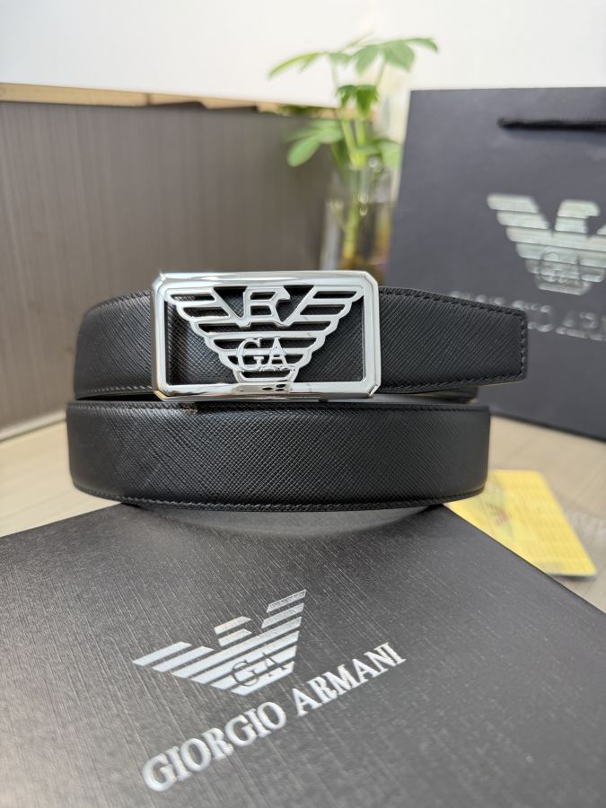 ARMANI belt Armani men's automatic belt - width 34 MM, fine steel buckle, exquisitely crafted, soft — 1:1 Replica For Sale — photo 4