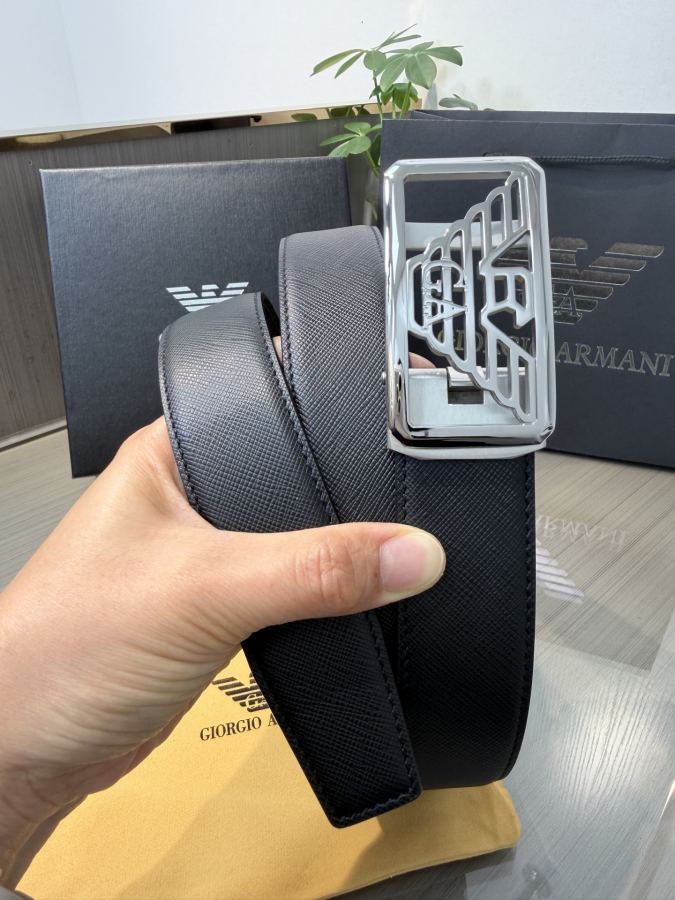 ARMANI belt Armani men's automatic belt - width 34 MM, fine steel buckle, exquisitely crafted, soft — 1:1 Replica For Sale — photo 3