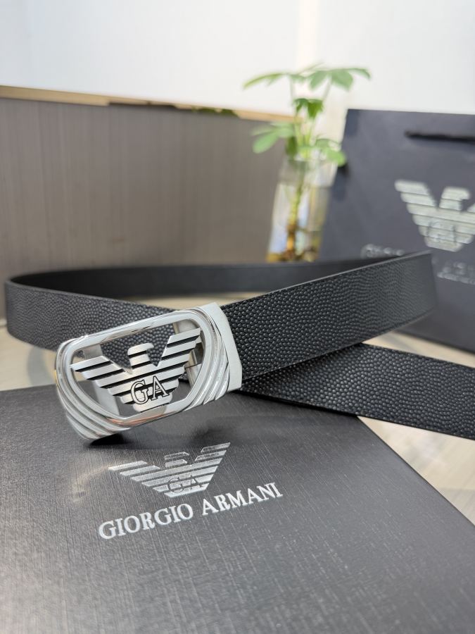 ARMANI belt Armani men's automatic belt - width 34 MM, fine steel buckle, exquisitely crafted, soft — 1:1 Replica — photo 2