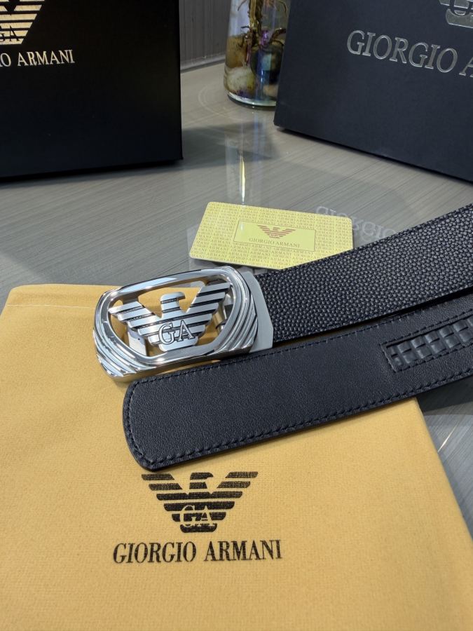 ARMANI belt Armani men's automatic belt - width 34 MM, fine steel buckle, exquisitely crafted, soft — 1:1 Replica — photo 6