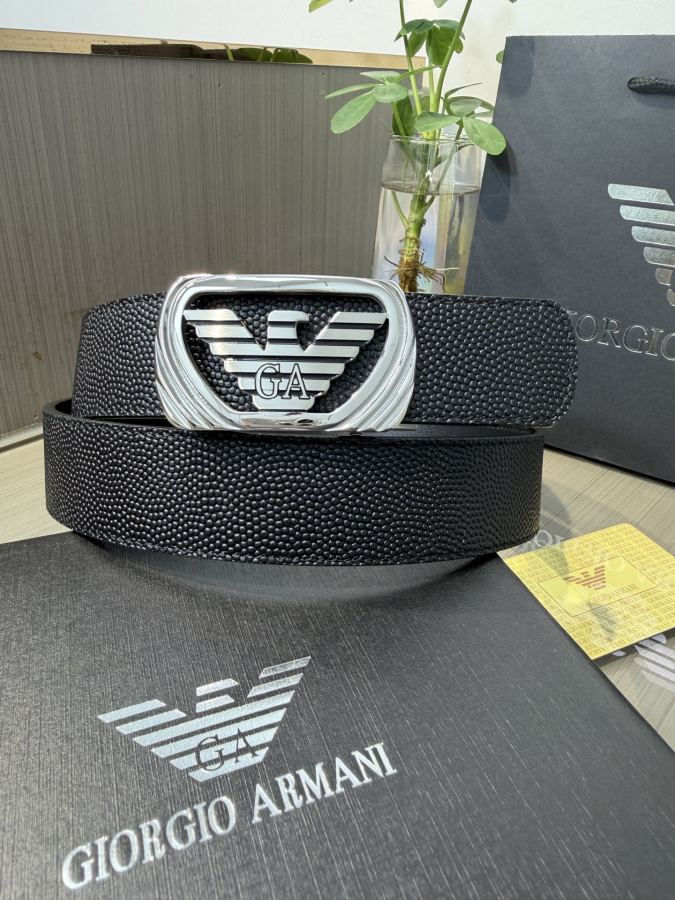 ARMANI belt Armani men's automatic belt - width 34 MM, fine steel buckle, exquisitely crafted, soft — 1:1 Replica — photo 4