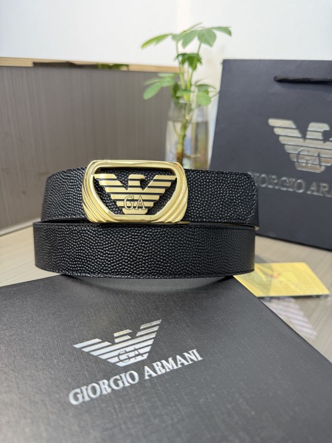 ARMANI belt Armani men's automatic belt - width 34 MM, fine steel buckle, exquisitely crafted, soft — Premium Replica — photo 4
