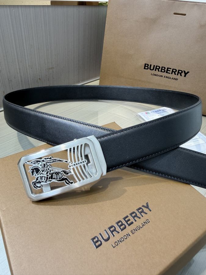 BURBERRY belt Burberry men's automatic belt - width 34 MM, fine steel buckle, exquisitely crafted, — 1:1 Replica For Sale — photo 2