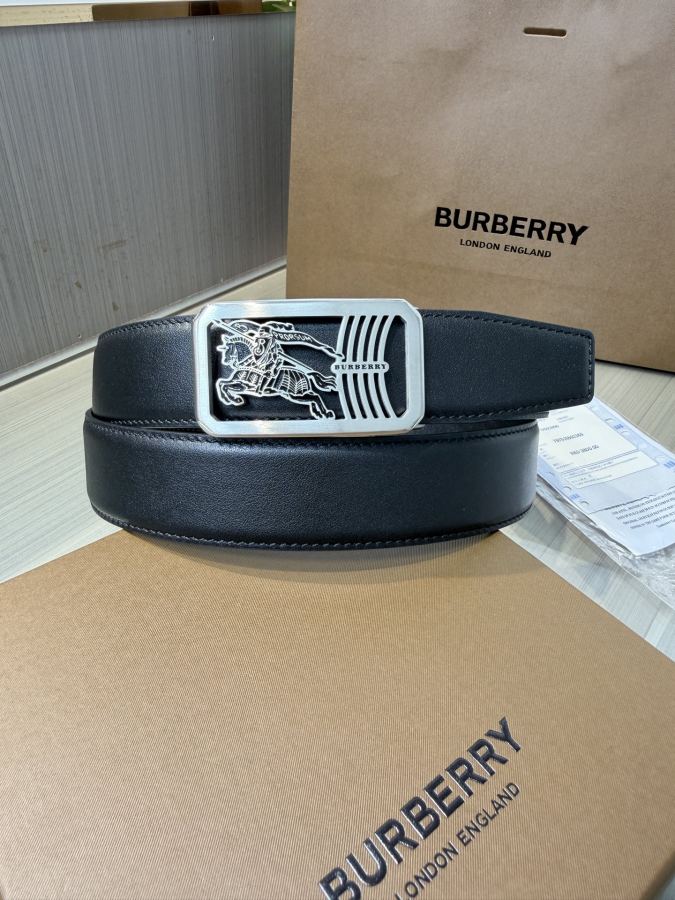 BURBERRY belt Burberry men's automatic belt - width 34 MM, fine steel buckle, exquisitely crafted, — 1:1 Replica For Sale — photo 4