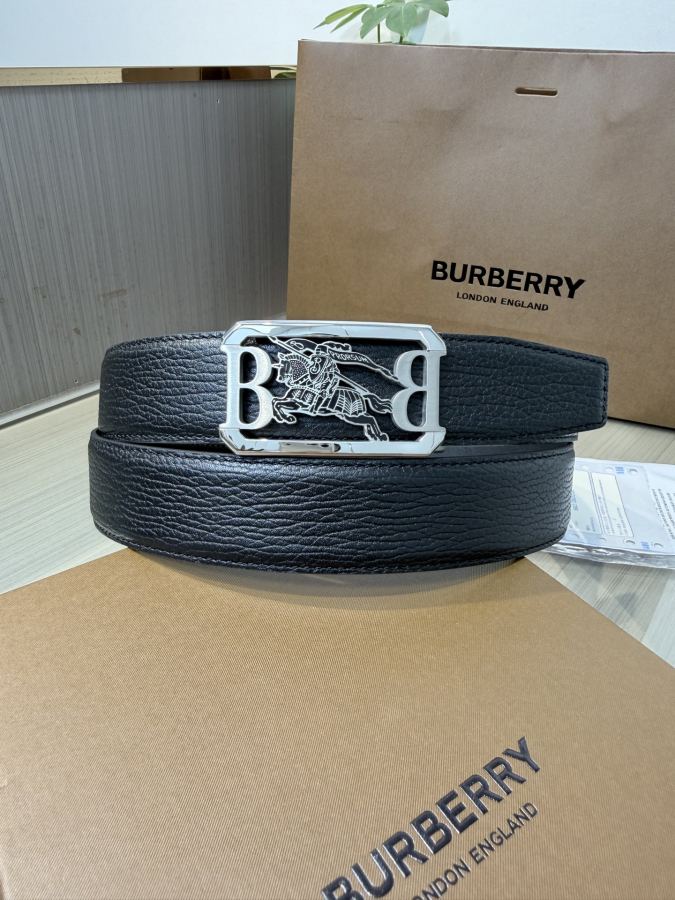 BURBERRY belt Burberry men's automatic belt - width 34 MM, fine steel buckle, exquisitely crafted, — 1:1 Replica — photo 4