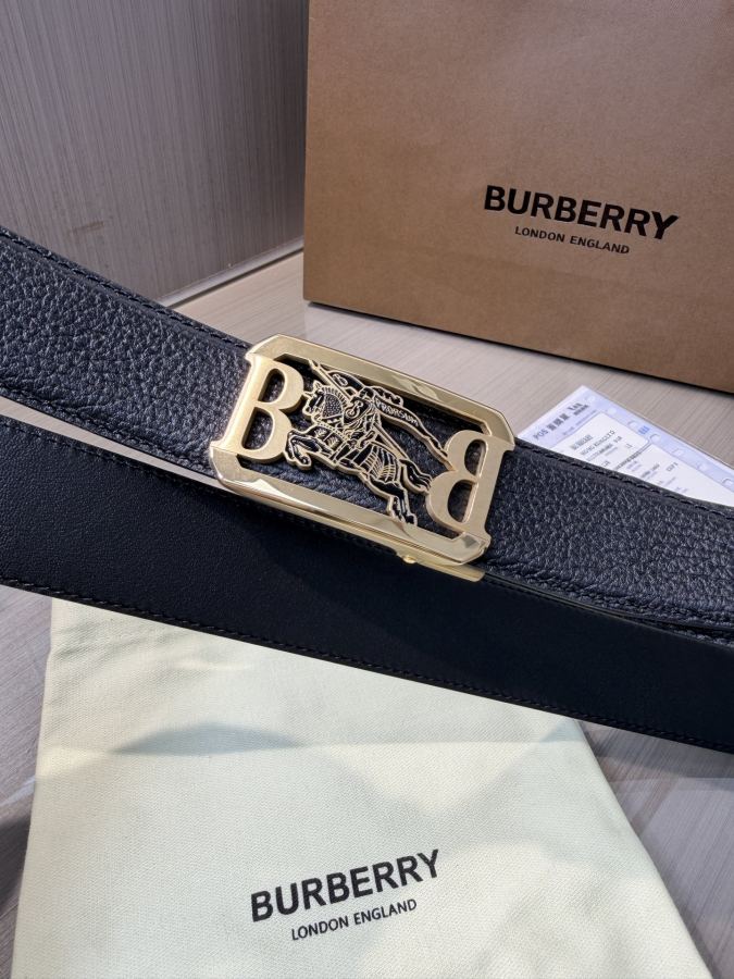 BURBERRY belt Burberry men's automatic belt - width 34 MM, fine steel buckle, exquisitely crafted, — Premium Replica — photo 5