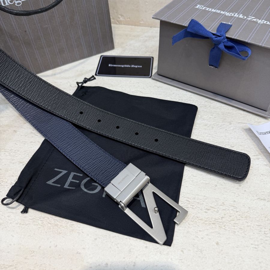 ZEGNA belt Zegna Italy genuine Gancio 3 5cm — 1:1 Replica For Sale — photo 4