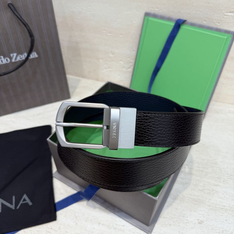 ZEGNA belt Zegna Italy genuine Gancio 3 5cm — 1:1 Replica