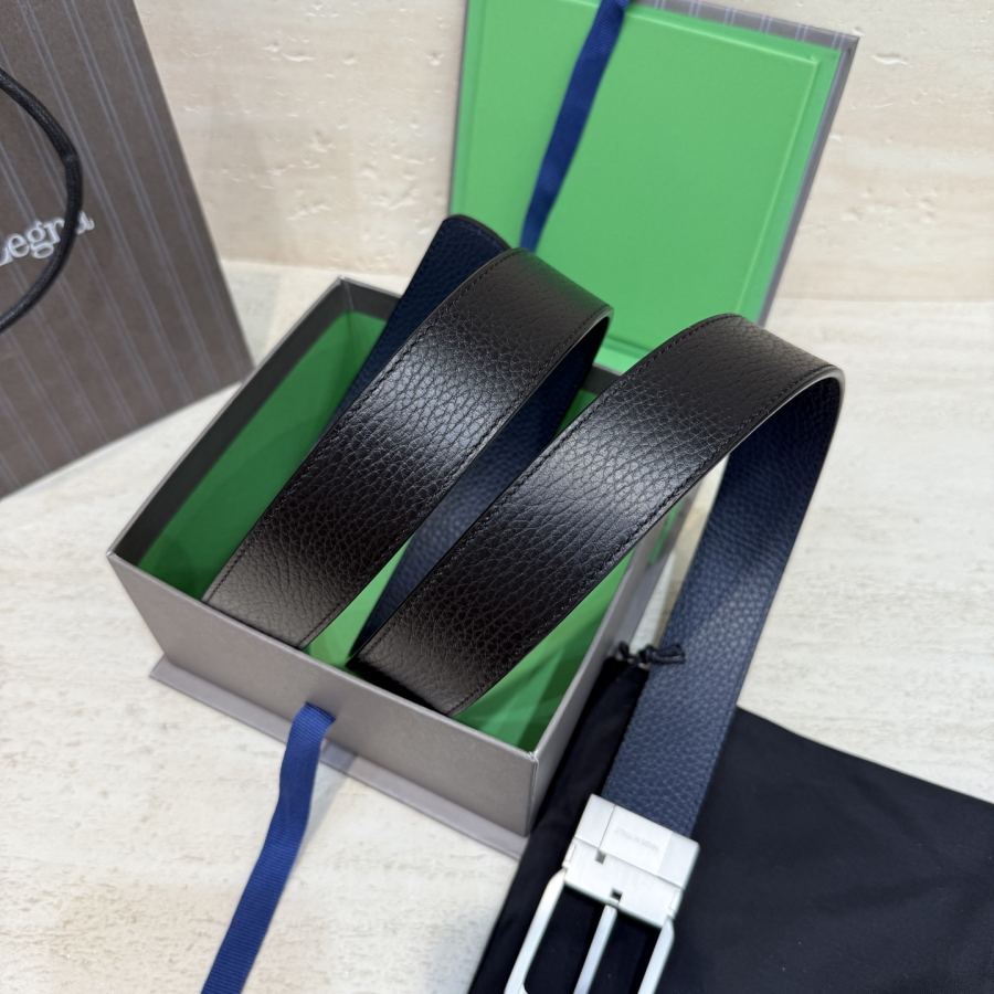ZEGNA belt Zegna Italy genuine Gancio 3 5cm — 1:1 Replica — photo 3