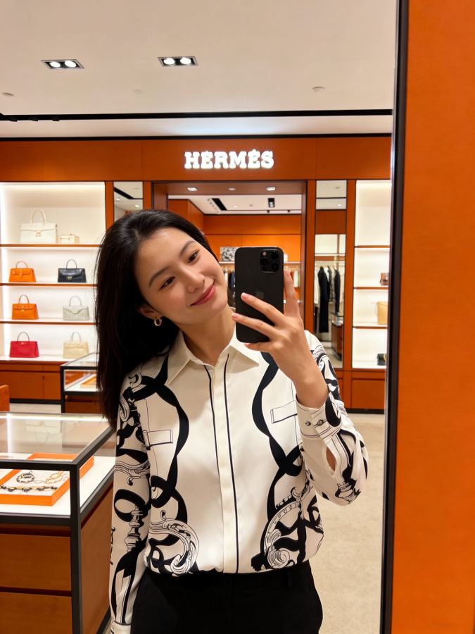 Hermes Women G26030428 HERMÈ*S 19 100%Silk 𝐒𝐌𝐋 𝐗𝐋 S 37 — Premium Replica — photo 8