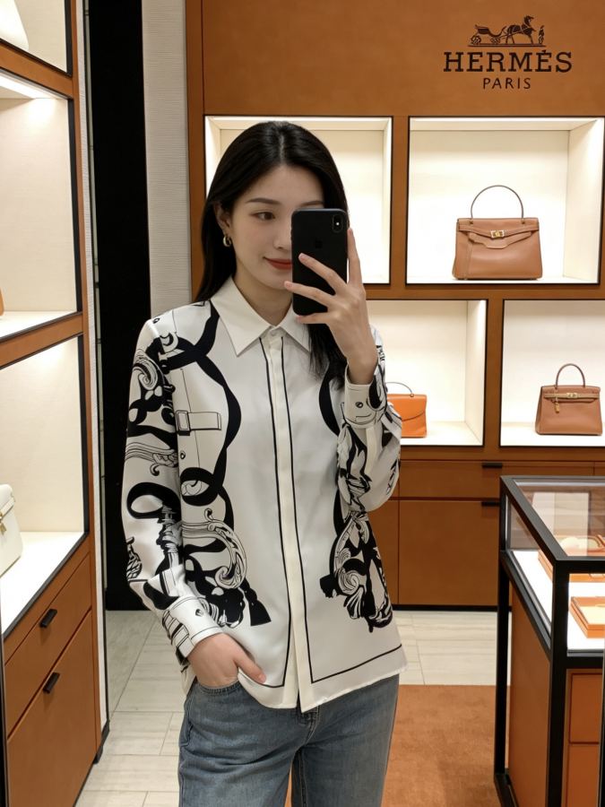 Hermes Women G26030428 HERMÈ*S 19 100%Silk 𝐒𝐌𝐋 𝐗𝐋 S 37 — Premium Replica — photo 9