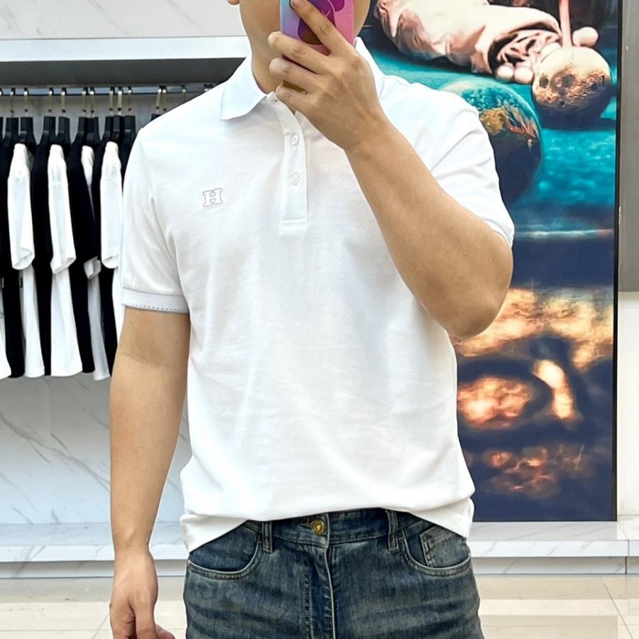 Hermes Men New Arrival H Hermes New Arrival Men's T POLO T 48-56 173 143 50 — 1:1 Replica — photo 2
