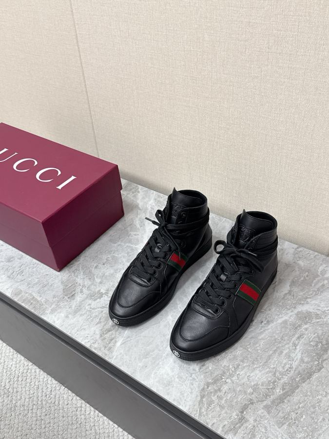 Gucci women's shoes Gucci's latest spring and summer catwalk style casual high tops for couple — 1:1 Replica