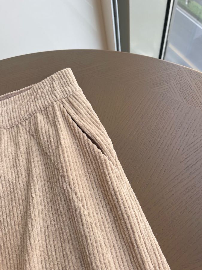 Lulu Leggings Double-sided spliced elastic waist, increased waist, outer corduroy fabric wrap, inner — 1:1 Replica — photo 2