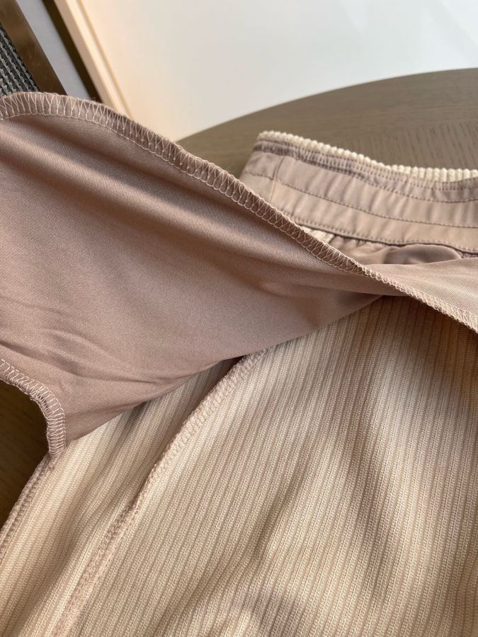Lulu Leggings Double-sided spliced elastic waist, increased waist, outer corduroy fabric wrap, inner — 1:1 Replica — photo 8