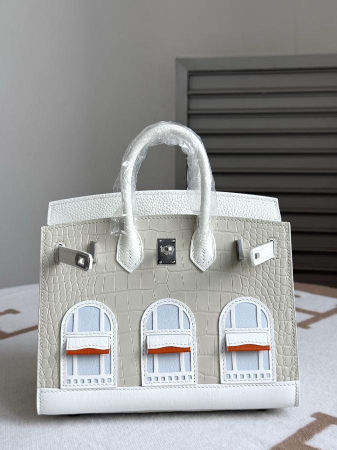 Hermes bag The house is covered with platinum 20 CM Chuxue Spot texture matte American crocodile, — 1:1 Replica For Sale — photo 8