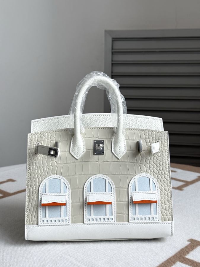 Hermes bag The house is covered with platinum 20 CM Chuxue Spot texture matte American crocodile, — AAA Quality Replica — photo 8