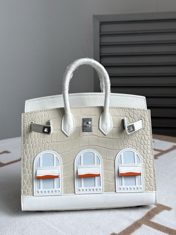 Hermes bag The house is covered with platinum 20 CM Chuxue Spot texture matte American crocodile, — 1:1 Replica For Sale — photo 8