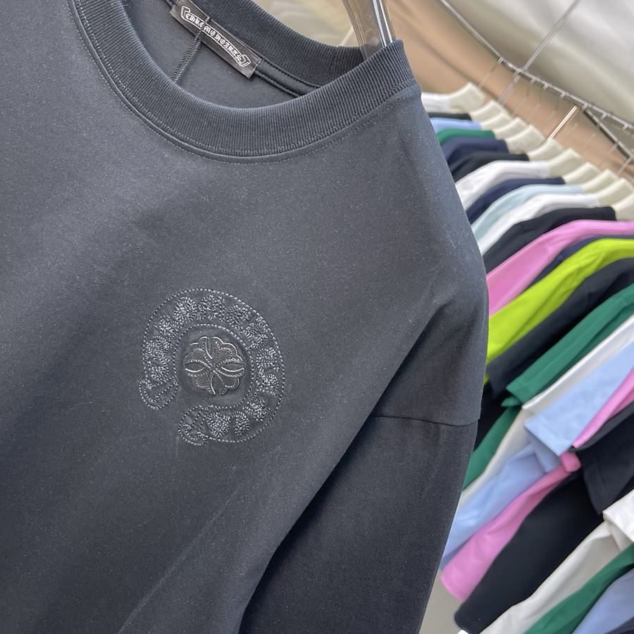 Chrome Hearts Herren CH Crow Heart Neues T-Shirt High Version — photo 4