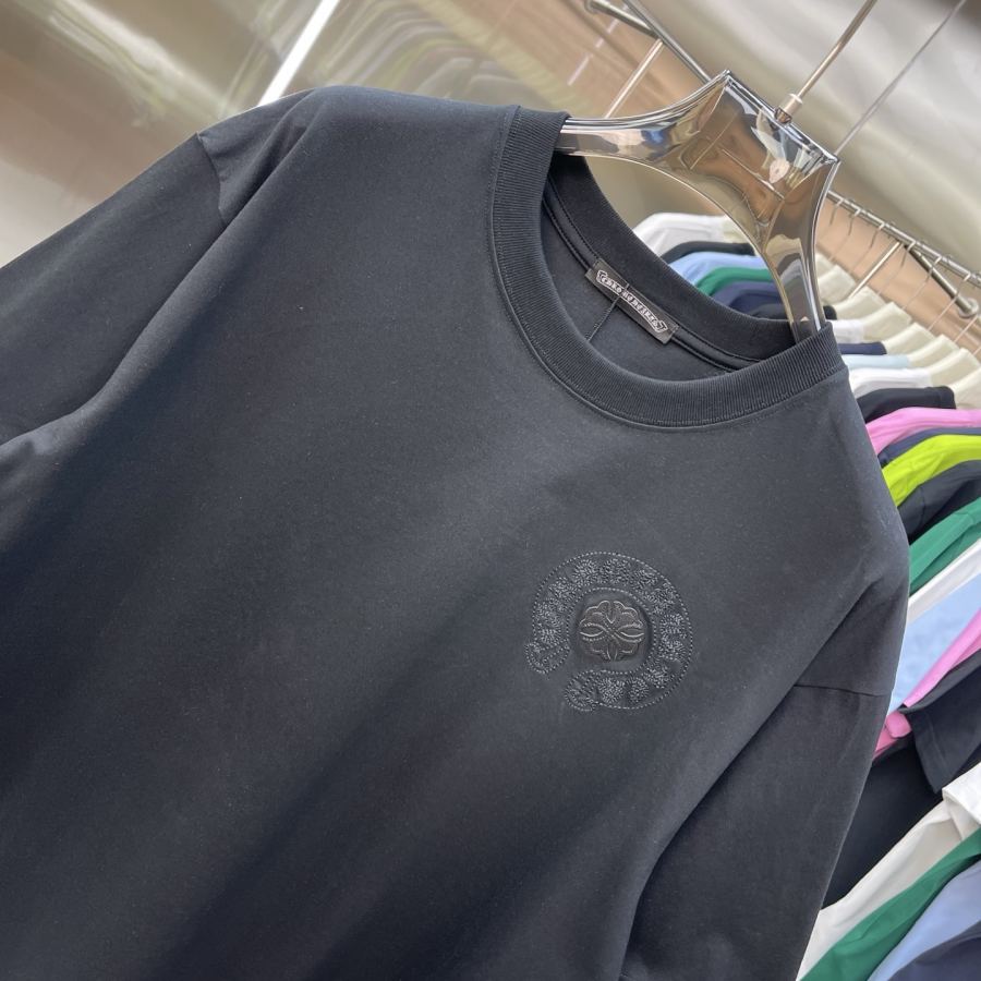Chrome Hearts Herren CH Crow Heart Neues T-Shirt High Version — photo 3