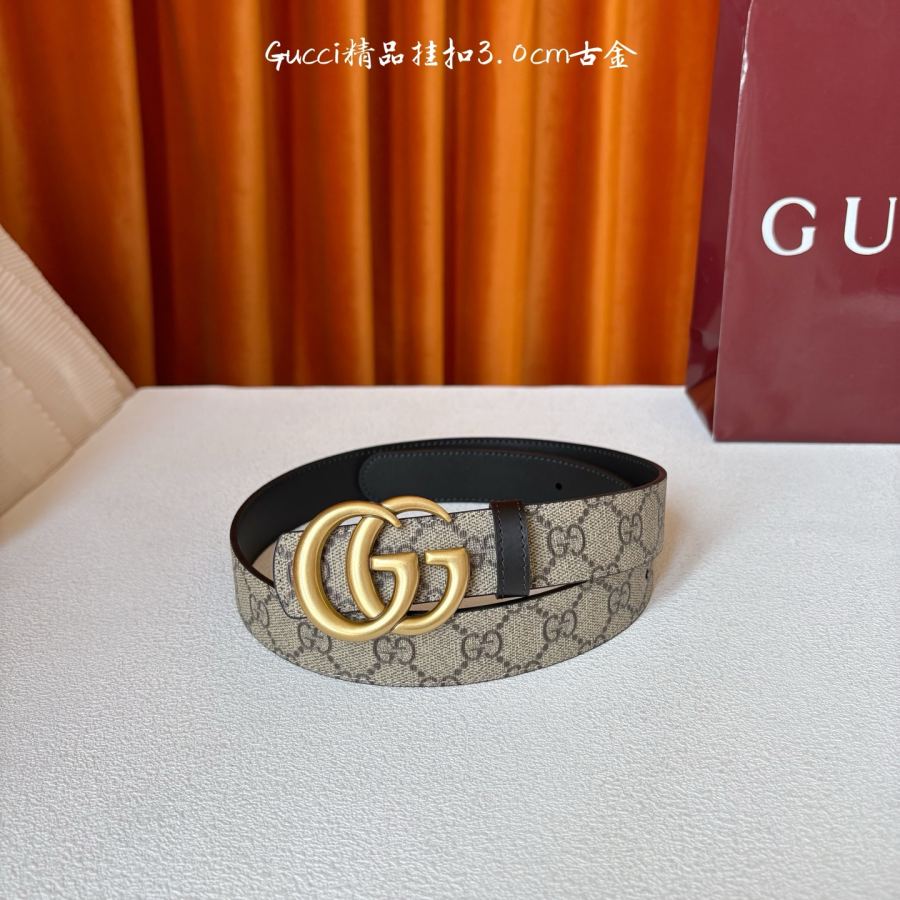 Ремень GUCCI 30 MM GG Supreme G — photo 2