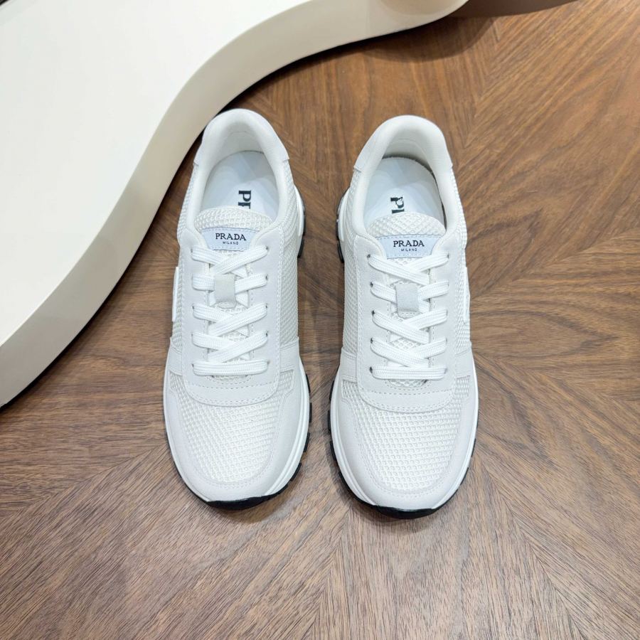Prada women's shoes Prada/Prada classic men's spliced ​​casual sports shoes — Premium Replica