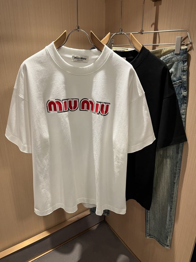 MIUMIU men MIUMIU 2026 New T, logo, logo!.:M-3 XL — AAA Quality Replica