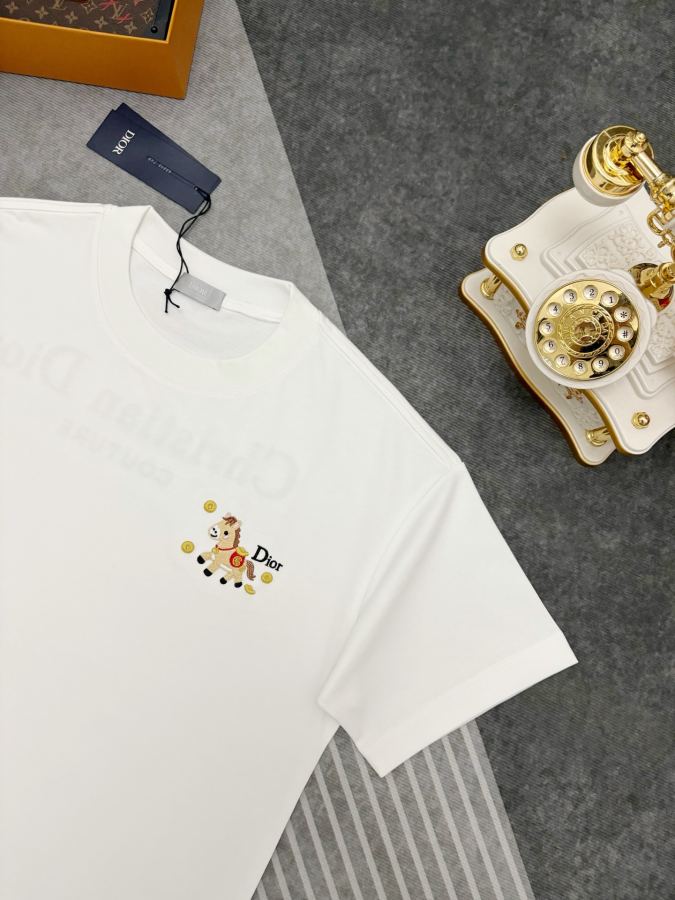 Dior men Dior Year of the Horse limited edition embroidered double yarn cotton short-sleeved — Premium Replica — photo 3